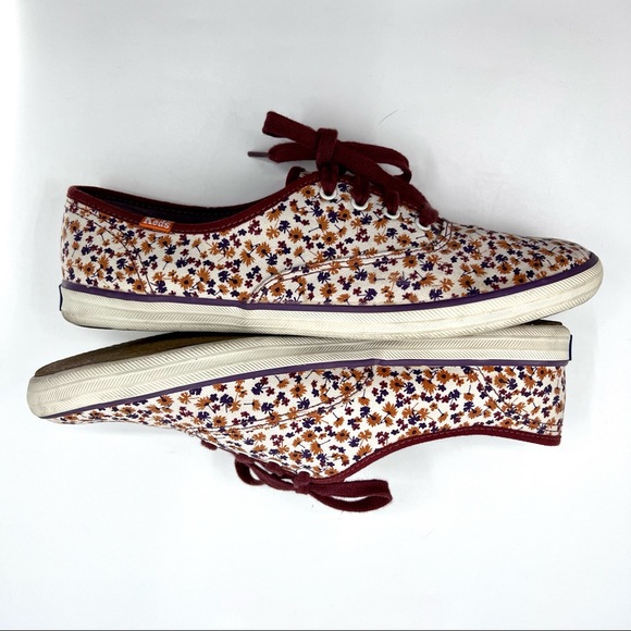 KEDS Champion Canvas Floral Sneakers Women’s Size 9.5 - Picture 4 of 10
